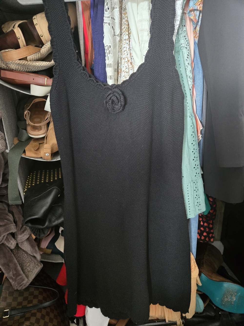 wild fable Black 100% Cotton Mini Dress